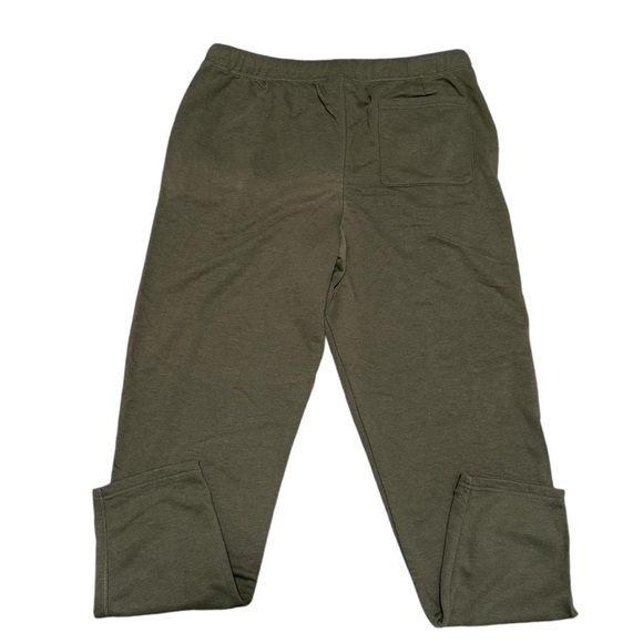 Men's Eddie Bauer XL Jogger Athletic Olive Green Side Zipper 4 Pockets Lounge - Picture 4 of 12